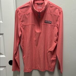 Vineyard Vines Pink Quarter-Zip Pullover